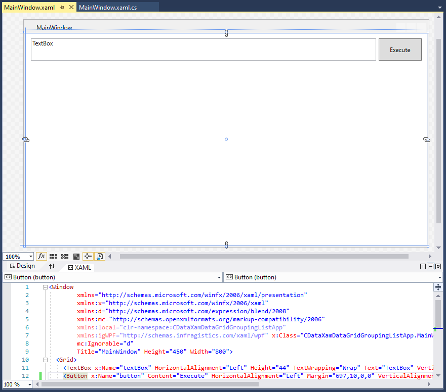 Adding a TextBox and Button to the App.