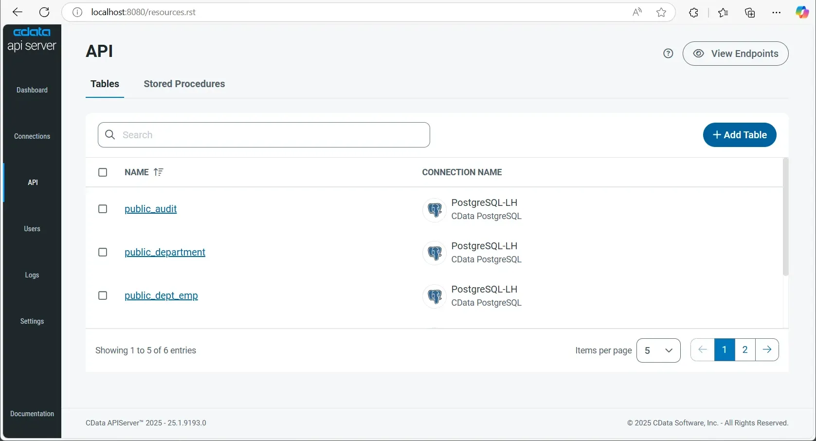 CData API Server 概要
