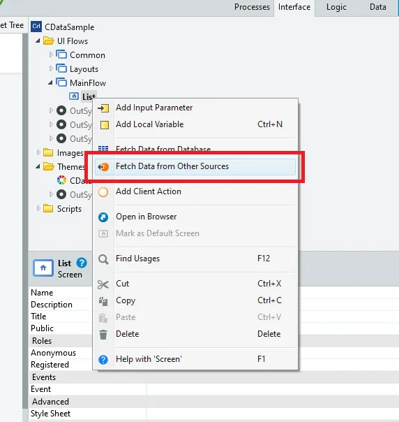 Fetch Data From Other Source