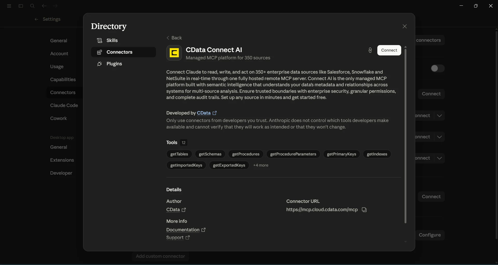 CData Connect AI への接続