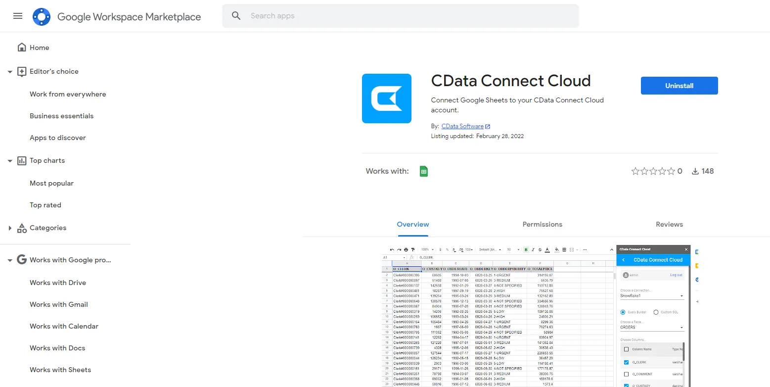 Google Sheets 拡張機能のインストール