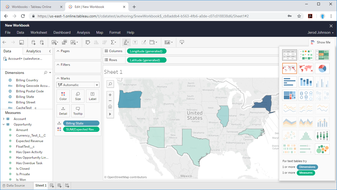 Visualizing Zoho Books データ in Tableau Cloud