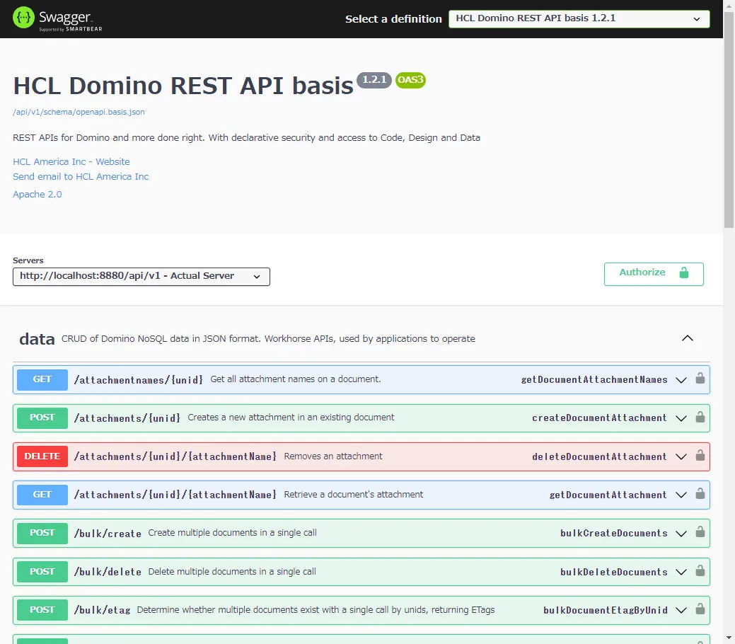 HCL Domino REST API の基本