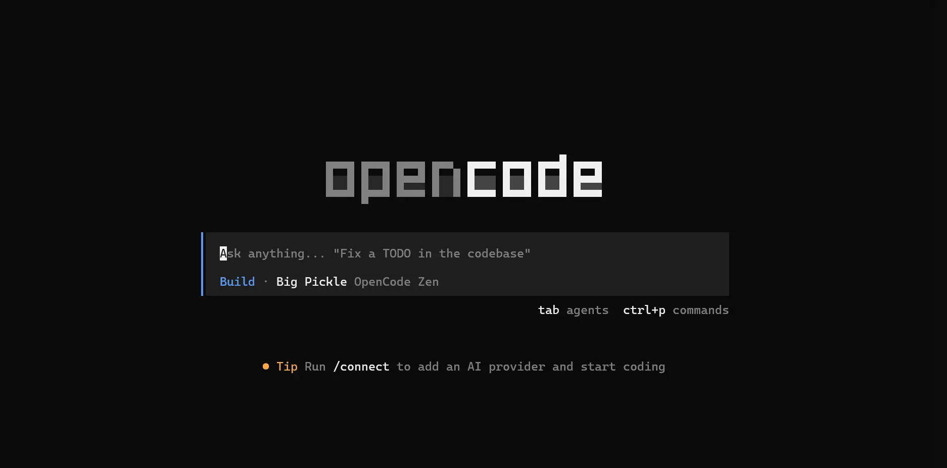 OpenCode CLI セッションを開始する（2）