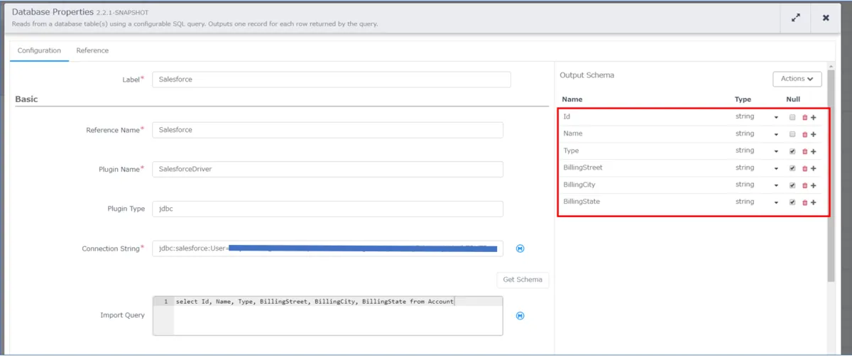Database プロパティ設定