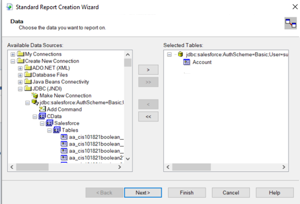 テーブルを追加