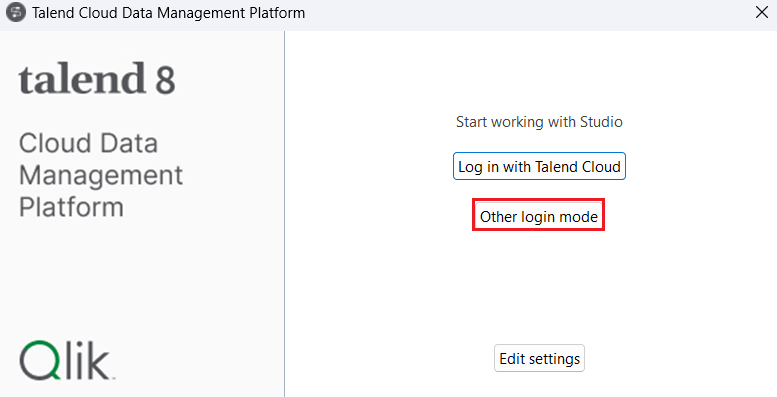 The connection to the JDBC data source. (QuickBooks is shown.)