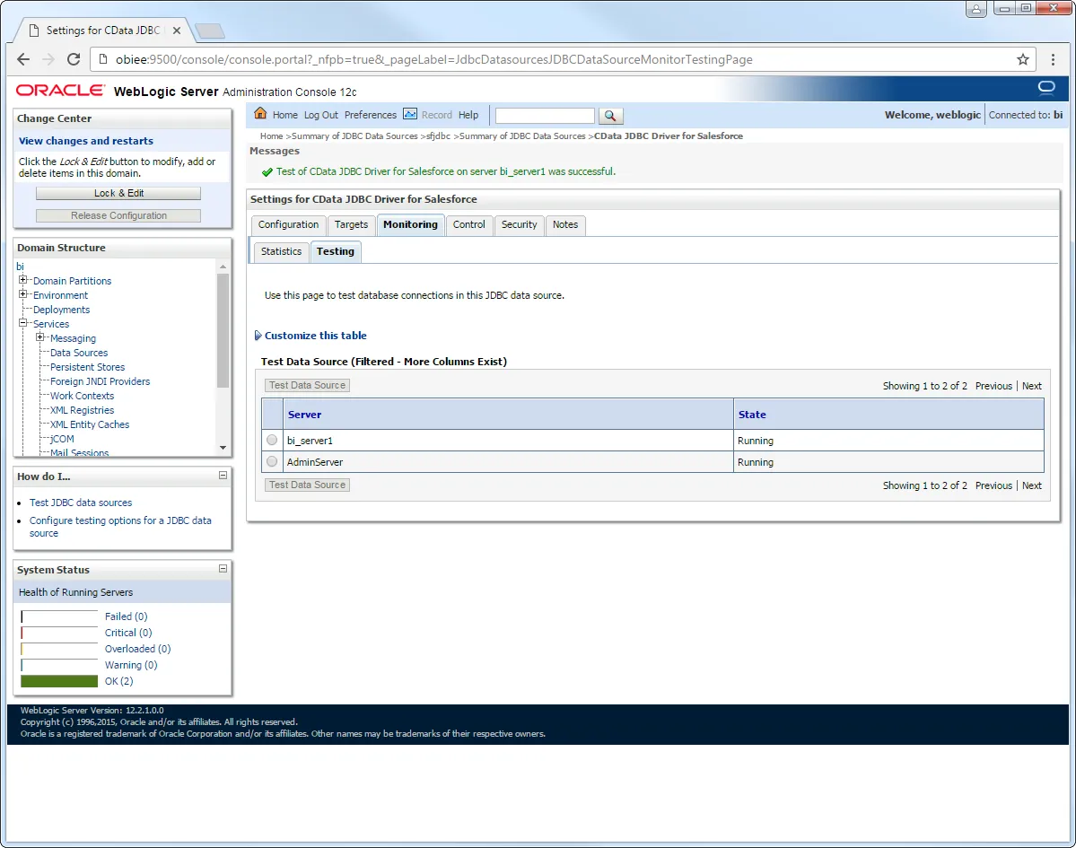 Connect to Klaviyo from a Connection Pool in WebLogic | ナレッジベース | CData ...