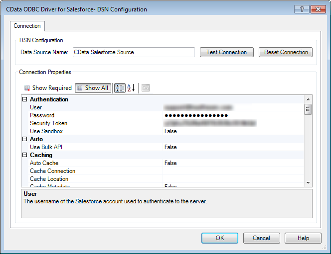 DSN を設定(Salesforce の場合)