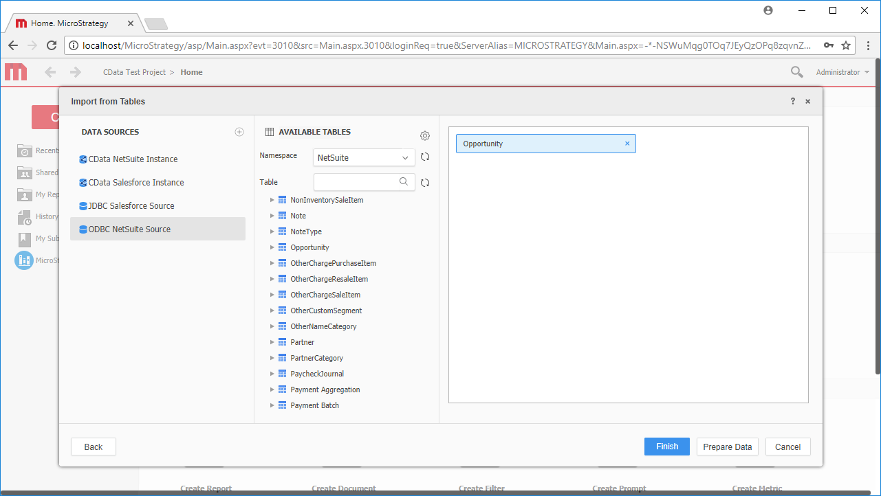 Connecting to JSON data.