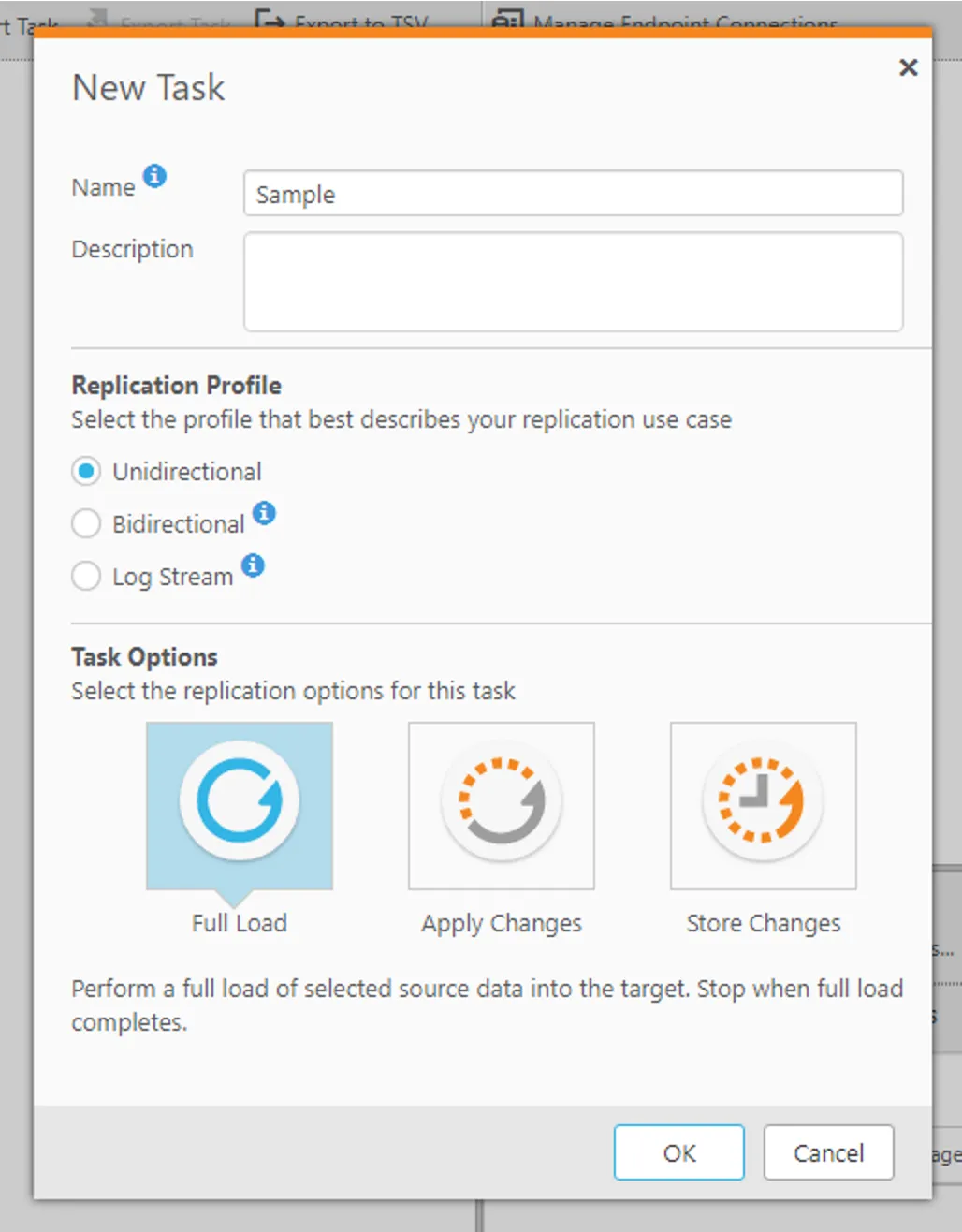 新規Task を作成