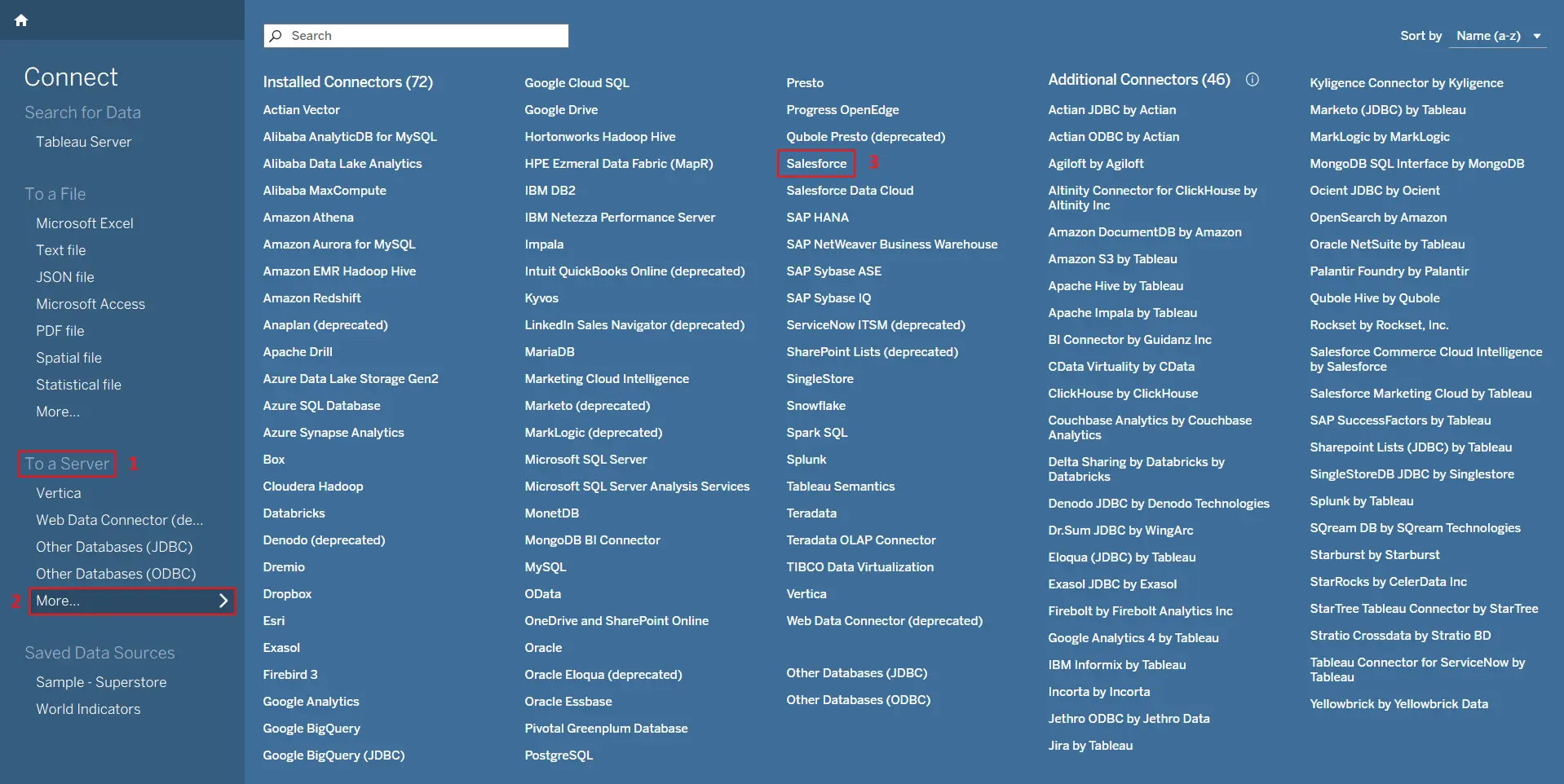 Tableau 標準コネクタ