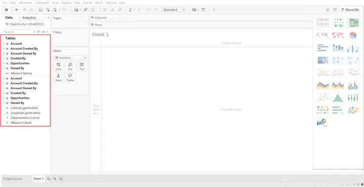 Opportunity データセットを選択
