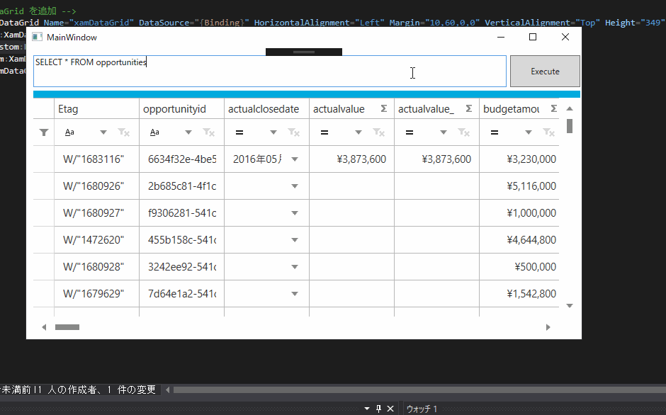 XamDataGrid
