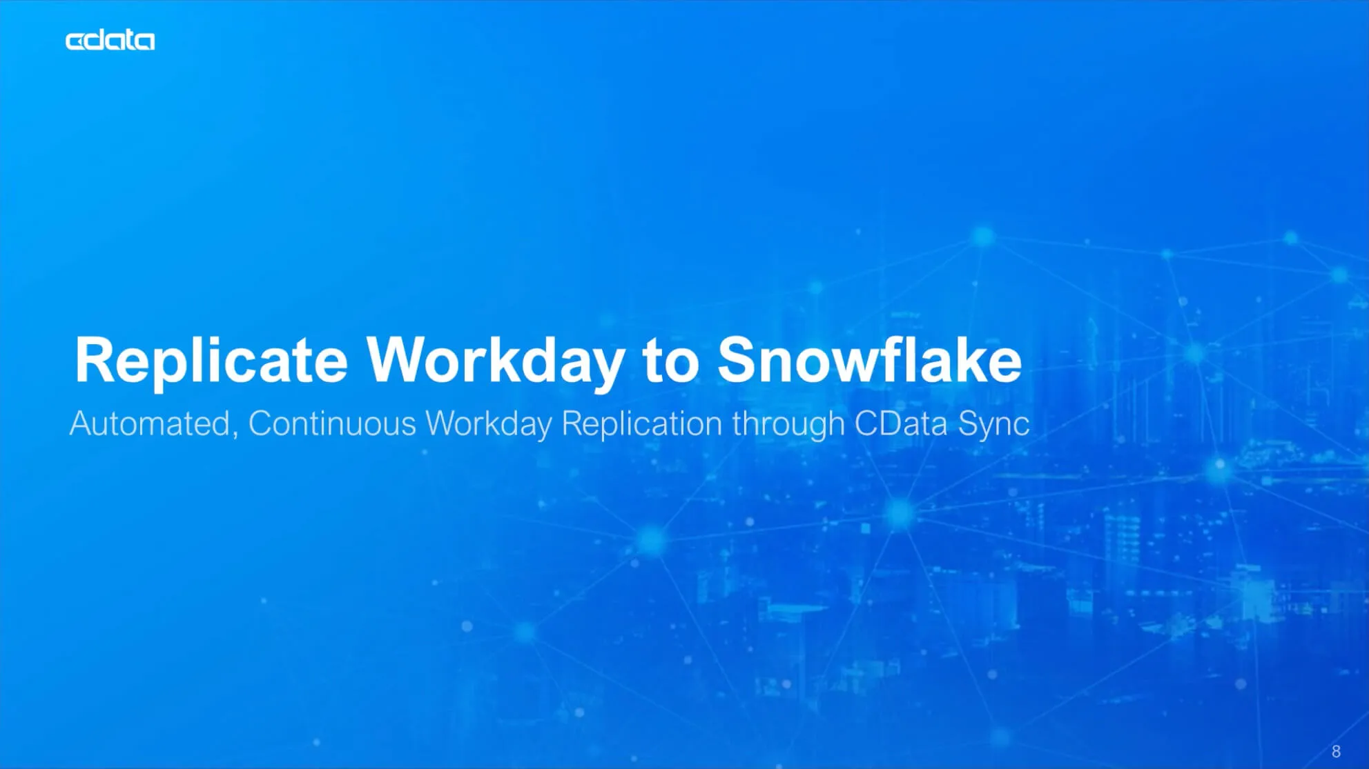 Workday を Snowflake にレプリケートする動画