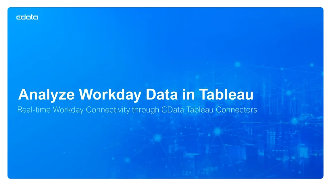 Tableau で Workday データを分析